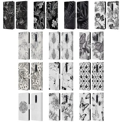 OFFICIAL HAROULITA BLACK AND WHITE 5 LEATHER BOOK WALLET CASE FOR ONEPLUS PHONES - Image 1 of 4