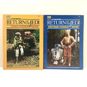 STAR WARS Return of the Jedi Word/Picture Puzzle Book Lot (Happy House, 1983) - Picture 1 of 4