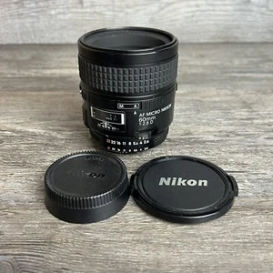 Nikon AF Micro Nikkor 1:2.8D 60mm Macro Camera Lens - Picture 1 of 9