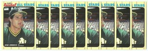 1989 Fleer All Stars Jose Canseco Oakland Athletics #5 of 44