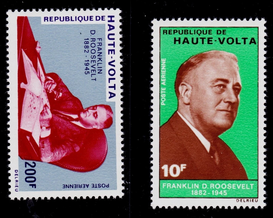 Burkina Faso Scott # C78-C79 MNH PRESIDENTE FRANKLIN DELANO ROOSEVELT Foto 1 de 1