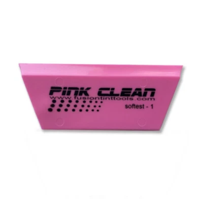 5" Pink Clean Fusion Window Tinting Squeegee Tool - Image 1 of 4