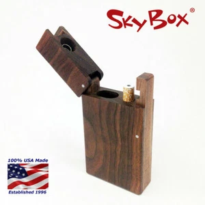 SkyBox® dugout - Spring Top box con un battitore stile sigaretta - realizzato in noce - Foto 1 di 3