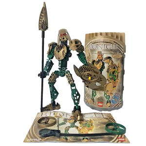 Lego BIONICLE 8762 Toa Iruini Hagah 100% COMPLETE w green & gold spinners *MINT* - Picture 1 of 5