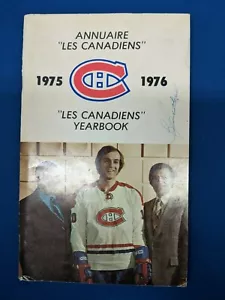 NHL MONTREAL CANADIENS 1975-76 JAHRBUCH MEDIENFÜHRER RICHARD LAFLEUR GEOFFRION - Bild 1 von 2