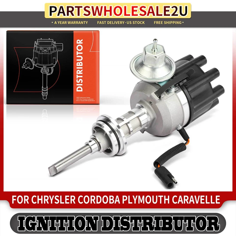 Distribuidor de encendido con tapa y rotor para Chrysler Town & Country Plymouth Duster Foto 1 de 4