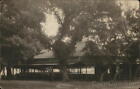 RPPC Outdoor Eating Area Under Tent,Revival? AZO Real Photo Post Card Vintage