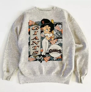 BETTY BOOP MLB SAN FRANCISCO GIANTS Graphic Sweatshirt AN39097 - Picture 1 of 2