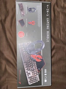 TekNmotion 4-1 Gaming Bundle: Keyboard, Mouse, Headset, Mousepad - PC Unopened - Picture 1 of 4