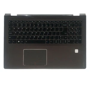 For Lenovo Flex 4-1570 4-1580 Palmrest US Backlit TouchPad Keyboard 5CB0L45988 - Picture 1 of 2