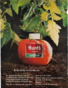 Vintage LIFE Magazine Print Ad Hunt's Tomato Catsup 1963 - Picture 1 of 1