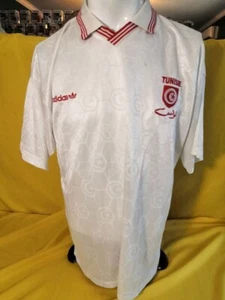 1992-94 Túnez Túnez equipo africano adidas original fútbol retro camiseta s1-24 - Imagen 1 de 7