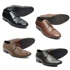 Lucini Mens Lace Up Leather Boots Casual Formal Wedding Shoes UK Size 6-12