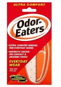 Odor-Eaters Ultra Comfort Deodorising Insoles - Everyday Wear Washable - 1 Pair