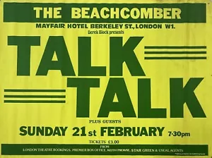 1982 TALK TALK CONCERT POSTER WALL ART PRINT LONDON ENGLAND SIZE 10 X 16 INCHES - Picture 1 of 1