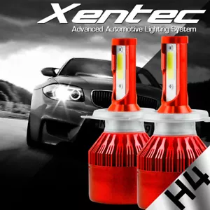 Xentec H4 HB2 9003 LED Headlight Kit Hi Low beams 120W 12000lm Bulb HID 6000K - Picture 1 of 12