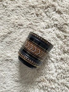 Beautiful Black & Brown Decorative Ceramic Plant Pot - Picture 1 of 8