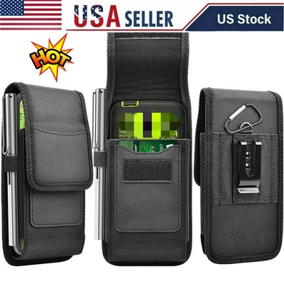 For Motorola Moto G Power G Play 2025 Case Nylon Belt Clip Holster Phone Pouch - Image 1 of 4