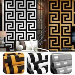 9.5M Vintage Classic Chinese Flock Embossed Textured Non-woven Wallpaper Roll - Picture 1 of 38