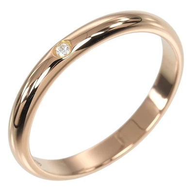 Anillo de boda CARTIER 1895 0,1" modelo oro rosa K18/1P diamante #5,1 (talla EE. UU.... Foto 1 de 4