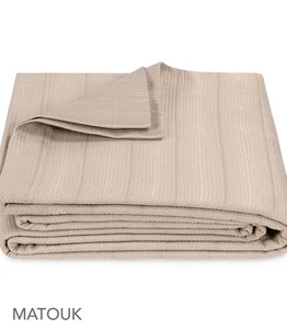 Matouk Augusta Full/Queen Coverlet $448 Dune - Bild 1 von 3