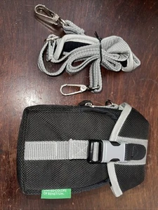 Vintage United Colors of Benetton Camera/phone Carry Case Cross Body Zip Buckle - Picture 1 of 4
