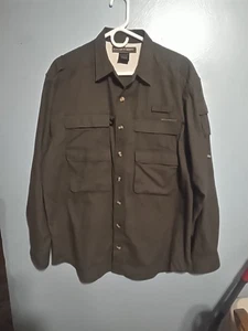 Exofficio Adventure Men's Large Green Cargo Outdoor Shirt - Picture 1 of 10