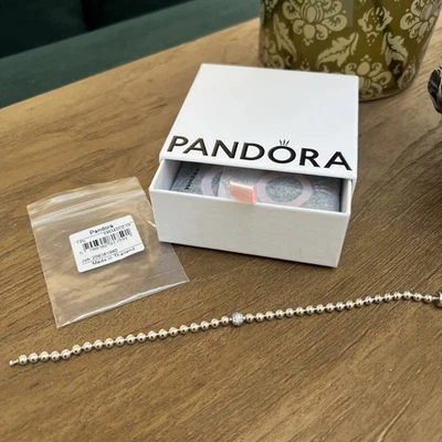 Genuine Pandora Silver And cz Bracelet - New In GiftBox - Rare - Image 1 of 4