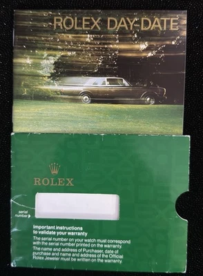 Rolex Day Date Booklet 1992 & Folder Holder - Изображение 1 из 4