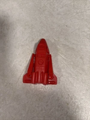 1985 Vintage Kellogg Transformer STARBOT Space Shuttle Red Cereal Toy - Image 1 of 2