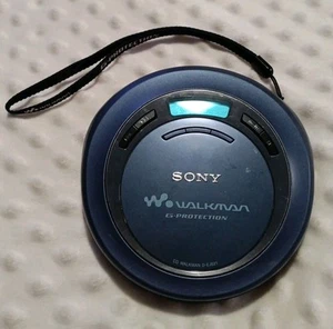Sony Walkman Portable CD Player In Blue D-EJ621, Tested Working - Picture 1 of 4
