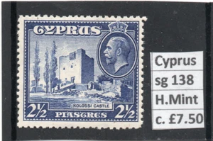 Chipre GV 1934 2,1/2pi ultramarino sg 138 H. Como nuevo c.£7.50 - Imagen 1 de 2