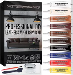 Leather Repair Kit for Furniture, Sofa, Jacket, Car Seats and Purse. Vinyl Repai - Picture 1 of 12