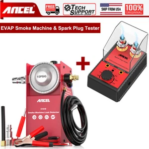 EVAP Smoke Machine & Car Spark Plug Tester Dual Hole Ignition Diagnostic Tool - Picture 1 of 16