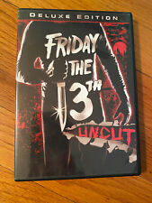 FRIDAY THE 13TH MINT DVD 1980 ORIGINAL UNCUT DELUXE EDITION W FEATURES FREE SHIP