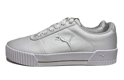 Puma Carina Summer Cat Womens Size 8.5 Sneakers Shoes Casual White Fashion - Image 1 of 4