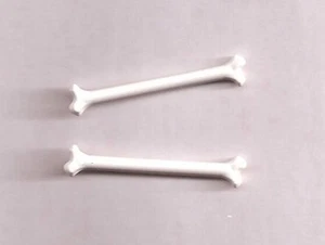 LEGO BONES 2x ~ Lot of Two LONG Size White Bones Animal Accessory NEW - Picture 1 of 1
