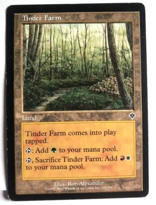 Tinder Farm 329/350 Invasion MTG Magic the Gathering MODERATLEY PLAYED MP - Image 1 of 2