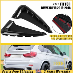 Fit BMW X5 F15 Side Wing Air Flow Fender Grill Intake Vent Trim 2014-18 M Sport - Picture 1 of 10