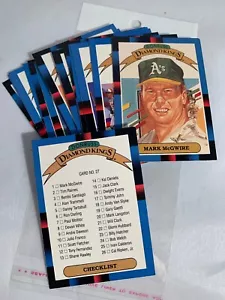 1988 Donruss Diamond Kings 27 Card Baseball Set Cal Ripken Mark McGwire - Picture 1 of 9