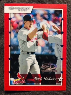 2001 Donruss #15 Mark McGwire 20th Anniversary Card   - Image 1 of 2
