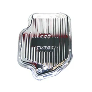 Raised Finned Chrome Steel Transmission Pan for GM Turbo 400 - Picture 1 of 1