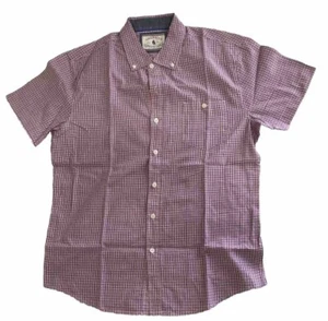 Camisa con botones American Regatta Club para hombre talla M multicolor a cuadros manga corta - Imagen 1 de 3