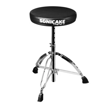 SONICAKE Drum Throne Thick Padded Foldable Drum Adjustable Height Drum Stools UK