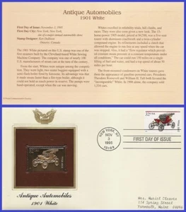 USA2 #3023 ADDR RÉPLICA DORADA FDC "1901" Blanco - Imagen 1 de 1