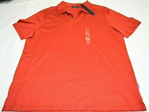 Camisa polo para hombre Perry Ellis manga corta Pima cuello algodón rojo talla XL nueva con etiquetas - Imagen 1 de 6