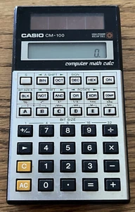 Casio CM-100 High-Powered Solar Cell Computer Math Calculator TESTED - Picture 1 of 6