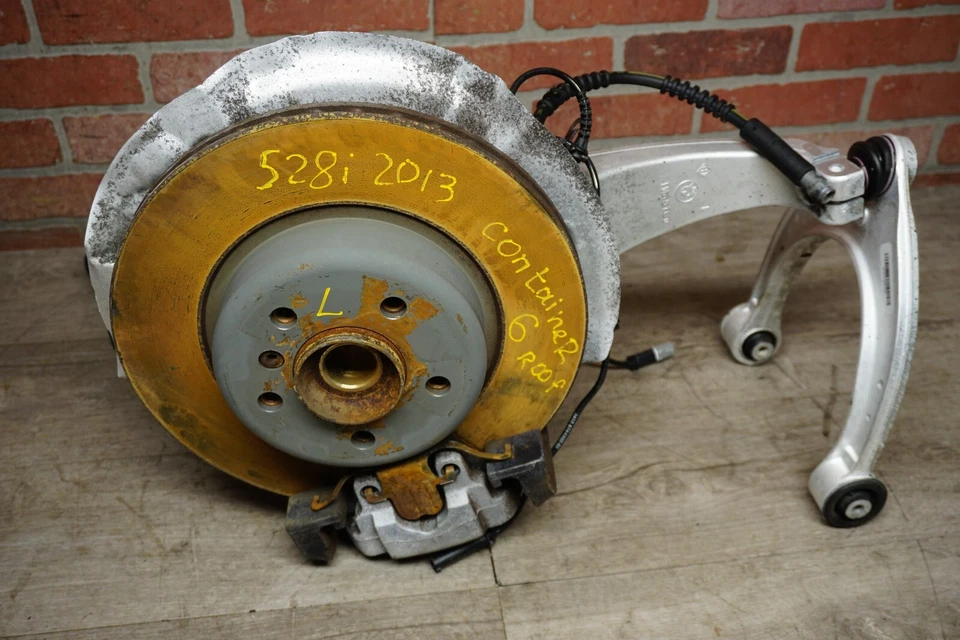 2012-2016 BMW 528I XDRIVE F10 PINÇA DE FREIO DIANTEIRA ESQUERDA EIXO JUNTA 119K FABRICANTE DE EQUIPAMENTO ORIGINAL - Imagem 1 de 4