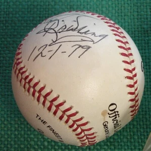 Rawlings Signed / Dated 1979 Baseball Official League OLB Genuine Leather FINEST - Picture 1 of 3