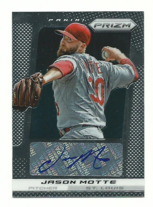 2013 Panini Prizm Autographs #JM Jason Motte Auto - NM-MT - Image 1 of 1
